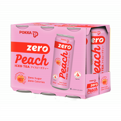 Ice Peach Tea Zero Sugar 300ml x 6s